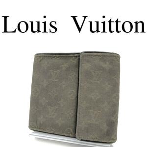 Louis Vuitton ルイヴィトン 折り財布 モノグラムミニ グリーン系