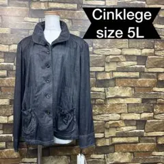 b0722 Cinklege(5L) 【新品タグ付】 シャツ ブラックデニム調