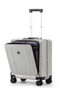 スーツケース Sサイズ 機内持ち込み フロントオープン TSAロック 旅行用 キャリーケース キャリーバック 2泊3日 出張 ビジネス ホワイト