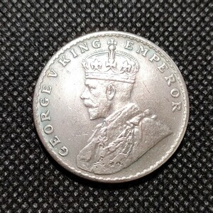 6909　エドワード　イギリス領　インド古銭　約30mm