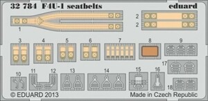 エデュアルド 1/32 F4U シートベルト タミヤ用