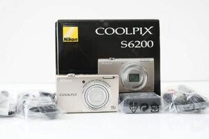 M454B55B//Nikon ニコン COOLPIX クールピクス S6200 デジタルカメラ コンパクトカメラ / 元箱 付属品多数
