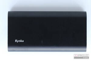 良品★R05 Kyoka METAL モバイルバッテリー ブラック V19 約7cm×13.5cm×2.5cm 20000mAh 動作確認済み