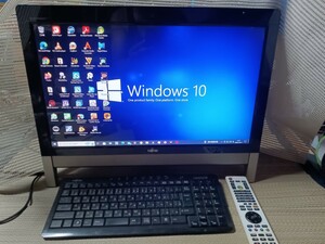 富士通 ESPRIMO Windows10 core i7 搭載デスクトップパソコン　テレビ視聴可能　2.5ssd .HDD増設アダプター付き