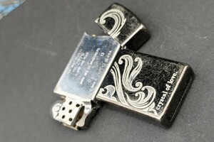 【２０１４年製】Zippo ・crystal of love【シルバー・スリムタイプ】