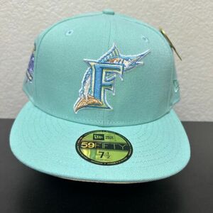 Hat Club Exclusive Sugar Shack Florida Marlins 7 1/2 10th Anniversary Patch Mint 海外 即決