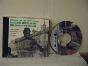 ▲CD GEORGE LEWIS RAGTIME JAZZ BAND OF NEW ORLEANS / OXFORD SERIES VOL.2 COCERT 2nd HARF 輸入盤 AMERICAN MUSIC AMCD-32◇r50617