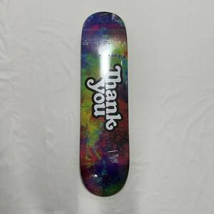 【新品】THANK YOU スケボー デッキ サンキュー 7.875 / COLOR BURST LOGO スケートボード SKATE BOARD DECK