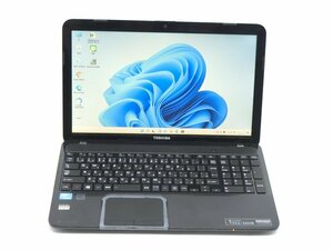 Win11Pro/カメラ内蔵/中古/15型/ノートPC/爆速新品SSD256/8GB/Cel　1000M/TOSHIBA　T552/36HB Office搭載/HDMI/無線WIFI/テンキー/USB3.0