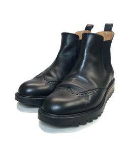 Hender Scheme エンダースキーマ レザー サイドゴアブーツ シューズ 靴 シャークソール ウイングチップ ブラック 黒 メンズ 5