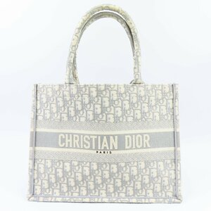 40449★1円スタート★Christian Dior クリスチャンディオール 中極美品 現行 ブックトート ミディアム オブリーク トートバッグ キャンバス