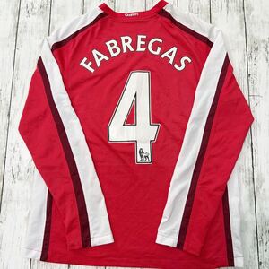 08-09 #4 FABREGAS Arsenal セスクファブレガス アーセナル Fly Emirates NIKE 長袖 ユニフォーム