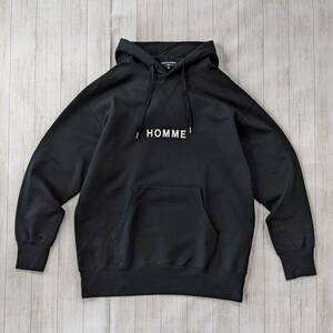 COMME des GARCONS HOMME/コムデギャルソンオム/23SS/HOMME LOGO HOODIE/フロントロゴプルオーバーパーカー/滑らか肉厚/ビッグシルエット