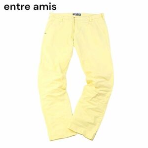 イタリア製★ entre amis アントレアミ 通年 ストレッチ スリム ツイル チノ パンツ チノパン Sz.31　メンズ　I4B00639_3#R