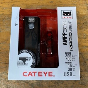 【新品】 CATEYE AMPP300 + RAPID mini Set HL-EL083RC + TL-LD620 USB 充電式 ライトセット ライト 前後セット テールライト テールランプ