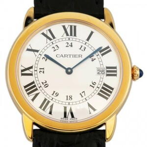 カルティエ Cartier ロンドソロ LM W6700455 シルバー文字盤 新品 腕時計 メンズ
