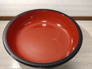 【F383】【極美品】 こね鉢 大鉢 漆器 そば打ち 道具 蕎麦 うどん 直径約54cm