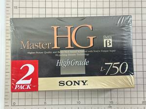 【新品】SONY ソニー ベータ用 ビデオカセットテープ Master HG L-750 2巻パック [2L-750MHGB]