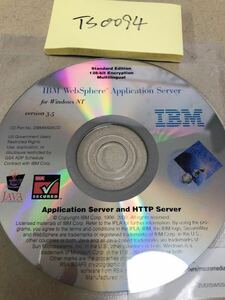 TS0094/中古品/IBM WebSphere* Application Server for Windows NT version 35 /Standard Edition128-bit Encryption Multilingual