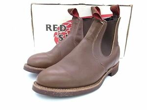 1円 ■美品■ RED WING レッドウィング レザー ブーツ 表記サイズ 9(約27.0cm) 靴 シューズ メンズ ブラウン系 CC2457