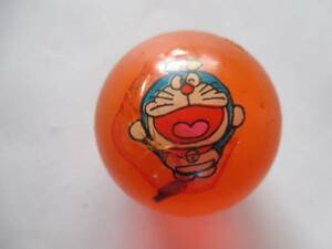 レトロ スーパーボール ドラえもん 日本製 オレンジ 当時物 昭和