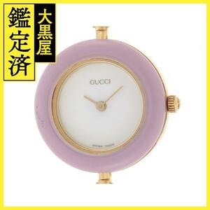 GUCCI グッチ 時計 チェンジベゼル 11/12.2 クォーツ 　レディース　GP　ホワイト　2148103624940【207】