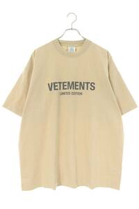 ヴェトモン VETEMENTS サイズ:S 23SS UE63TR680XフロントロゴTシャツ 新古品 SB01