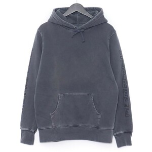 SUPREME 袖ロゴパーカー Sサイズ グレー シュプリーム Logo Hoodie