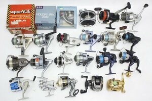 Daiwa SHIMANO okuma GUANGWEI 他 スピニングリール ベイトリール 等 大量セット フィッシング 釣り具 まとめ ジャンク 4-E048/1/100