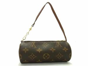 1円 LOUIS VUITTON ルイヴィトン モノグラム パピヨン用ポーチ 小物入れ マルチケース レディース ブラウン系 FB0642