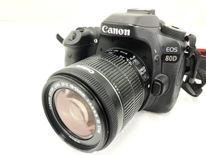 【動作保証】 Canon キヤノン EOS 80D デジタル一眼レフカメラ 18-55mm レンズキット 中古 良好 T8766911