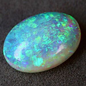 3.740ct 天然ホワイトオパール オーストラリア 遊色抜群 最高品質 〔Australia White opal jewelry 宝石 ナチュラル natural 裸石 loose 〕