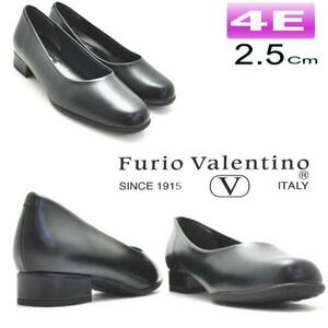1025黒21.5cm/Furio Valentino/フリオバレンチノ/4E/ヒール2.5cm/フォーマルパンプス /リクルート/通勤/冠婚葬祭/