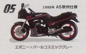 F-toys/エフトイズ（プラッツ）FT60724 #5 1/24 KAWASAKI GPZ 900R　1988年 A5 欧州仕様 [1/24 ヴィンテージバイクキット9]