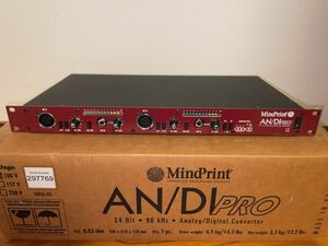 MINDPRINT AN/DI pro 2ch マイクプリ　24bit/96KHz ADコンバーター 