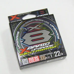 アップグレード X8 ペンタグラム 300m #1.0 22lb 10m5色 [ゆうパケ匿名￥180/梱包材なし] 1号 PE XBRAID UPGRADE エックスブレイド