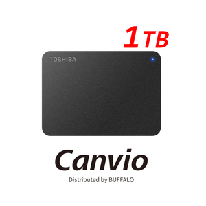 ★★送料無料★★ 美品　TOSHIBA　1TB　外付けポータブルHDD【テレビ録画/PC対応　USB3.2(Gen1)/3.1(Gen1)/3.0/2.0対応】東芝 Canvio 小型