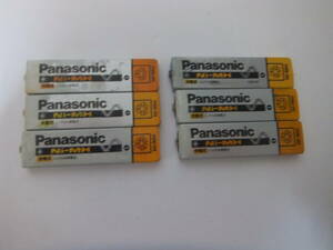 パナソニック●panasonic/HHF-AZ01●6本セット ガム電池 充電池