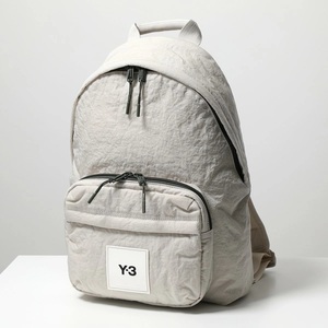 新品 即決 Y-3 ワイスリー バックパック ナイロン ロゴ リュック 鞄 アイボリー バッグ 超軽量