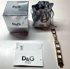 D&G　TIME　レディース腕時計　ラインストーン　クォーツDOLCE&GABBANA ドルチェ&ガッバーナ