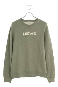 ロエベ LOEWE H526Y24X04 サイズ:M ロゴ刺繍クルーネックスウェット 中古 SS13