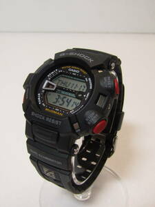 Y送料無料△186【CASIO カシオ】25周年記念 G-9000 G-SHOCK MUDMAN クオーツ デジタル 腕時計 ブラック