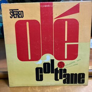 試聴済　US LP John Coltrane / Ole Atlantic sd1373 青緑 Stereo アトランティック社内袋　ジャズ　jazz 
