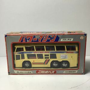 昭和 レトロ パワーマシン NEOPLAN 箱付 ネオプラン 二階建バス クラッチ付 CITY WAY BUS ミニカー ジャンク 現状品 TS2B1