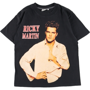 古着 RICKY MARTIN リッキーマーティン 両面プリント バンドTシャツ バンT レディースM /eaa338622