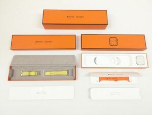 【1円～】HERMES エルメス AppleWatch 替えベルト レザーベルト 箱 アクセサリー 本体なし [10]