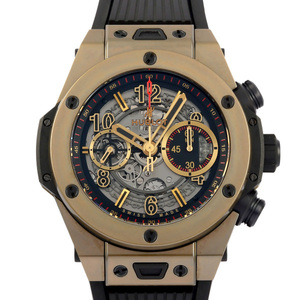 ウブロ HUBLOT ビッグバン ウニコ フルマジックゴールド 世界限定250本 411.MX.1138.RX シルバー文字盤 中古 腕時計 メンズ