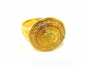 1円 ■美品■ GIANNI VERSACE ジャンニ ヴェルサーチ メデューサ スカーフリング スカーフ留め アクセサリー ゴールド系 FA5785