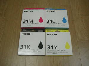RICOH（リコー）インクGXカートリッジ　4色セット　31M/31C/31K/31Y　プリンター　日本製　純正品　未使用　期限切れ
