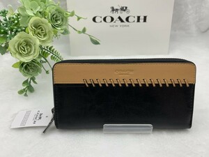 コーチ 長財布 COACH 財布 ブラック サドル スポーツ カーフ レザー ウォレット プレゼント レディース メンズ 新品 未使用 F75209 A156Z